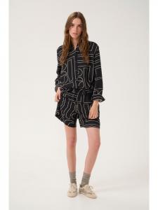 My Essential Wardrobe Повседневные шорты KellyMW, черные, AOP