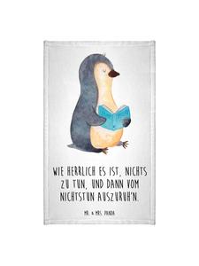 Mr. & Mrs. Panda Книга с белым полотенцем и пингвинами, содержащая поговорку