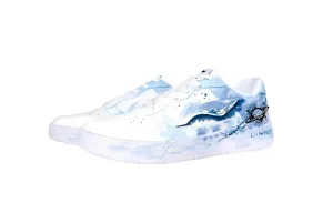 Li-Ning Floating Boat Wave Starry Sky высота увеличение износостойкий дышащий нескользящий low top, белый