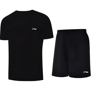 Повседневный спортивный комплект из 2 предметов для подростков LINING, черный