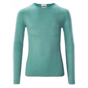 Базовый слой с длинным рукавом HI-TEC Hikro Top Junior, зеленый