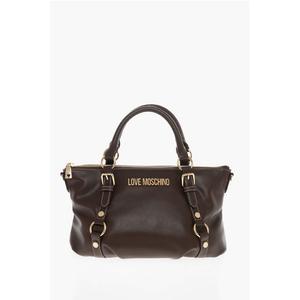 Сумка-тоут LOVE из искусственной кожи с золотым логотипом Moschino, Brown