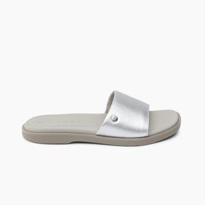 Женские модные сандалии REEF Sunny Arrianah, мягкая формованная стелька, поддержка свода стопы, серебро