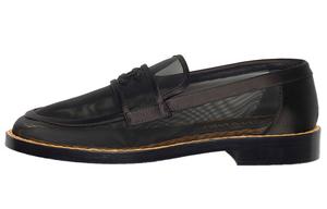 Туфли женские Chanel прозрачная сетка, черный