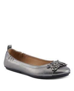 Женские балетки-балетки с бантом и присборенной спинкой Patrizia, Pewter
