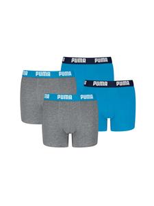 Боксерские шорты BOYS EVERYDAY BASIC BOXER 4P в размере 277 - синий/серый меланж Puma