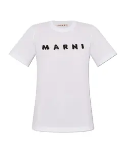 Футболка с логотипом Marni, белый