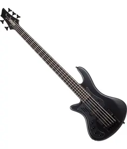 Бас-гитара Schecter Stiletto Stealth-5 Lefty Pro, сатиново-черная