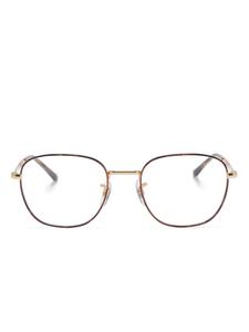 Ray-Ban очки в квадратной оправе, коричневый