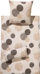 Постельное белье коричневое 1x 155x220 см + 1x 80x80 см REDBEST