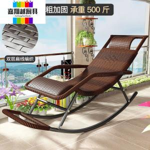 Fantasy Кресло-качалка из ротанга для взрослых, усиленное, двойной слой, коричневое