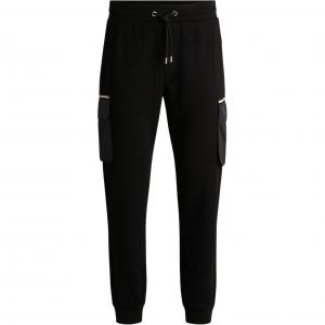 Трикотажные спортивные штаны мужские черные HUGO BOSS