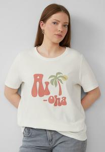 Футболка с принтом QS, темно-синий