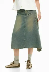 Асимметричная юбка а-силуэта Desigual, Blue