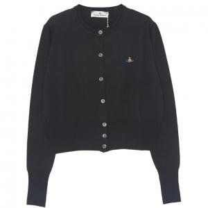 Вышитый укороченный кардиган Orb Vivienne Westwood, черный