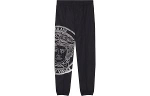 Вязаные спортивные брюки мужские черные VERSACE