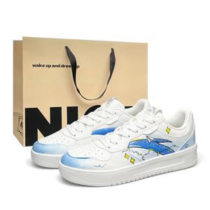 ANTA Свободные, легкие, дышащие и нескользящие низкие кроссовки для скейтбординга унисекс, белые, синие