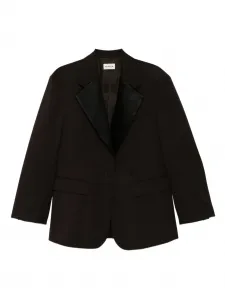 Пиджак с широкими лацканами P.A.R.O.S.H., коричневый