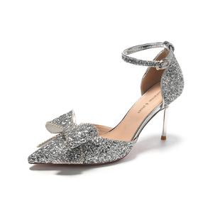 Женские туфли на тонком каблуке и высоком каблуке Zomila, Silver