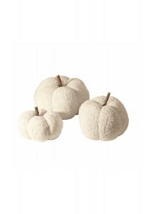 Набор из 3 тыквы Бенджамин кремовый/коричневый Loberon, кремовый/коричневый