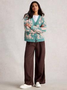 Джемпер Jennifer с цветочным принтом и V-образным вырезом White Stuff