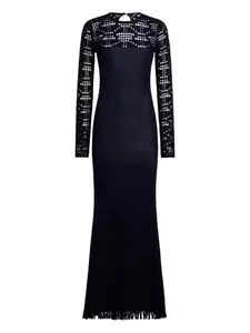 Хлопковое макси-платье Etro, синий