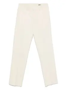 Шерстяные брюки строгого кроя FENDI, нейтральный