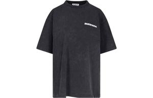 Футболка Balenciaga Unisex с короткими рукавами, черный