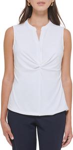 Женский трикотажный топ Tommy Hilfiger с узлом, без рукавов, Ivory