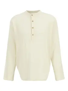 Футболка с длинными рукавами из хлопкового муслина SPIRITUM TULUM, нейтральный