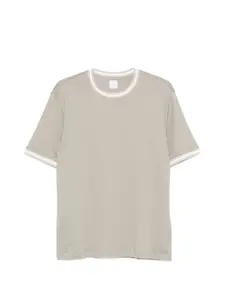 Футболка с полосатыми вставками Eleventy, зеленый