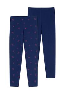 Леггинсы 95/5 2 пары эластичный пояс для детей Schiesser, цвет 909 sortiert 3