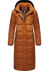 Стеганое пальто Navahoo "Isalie", классическое зимнее пальто со съемным капюшоном, цвет Zimt
