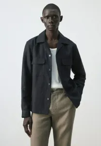 Рубашка Mango, Marineblauw