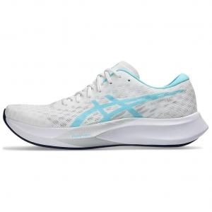 Кроссовки для бега HYPER SPEED 4 женские с низким верхом, белые/ярко-голубые Asics