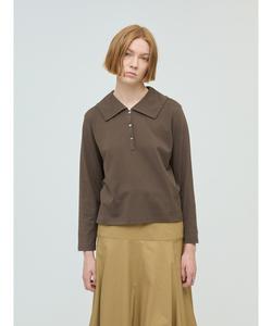 Рубашка-поло Mizuiro Ind с широким воротником, цвет Dark Brown