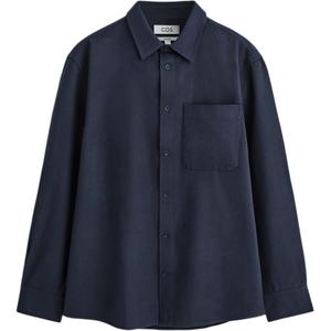 Мужская рубашка с морским лацканом, средней высоты COS, marine