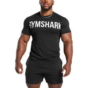 Мужская черная футболка для фитнеса GYMSHARK