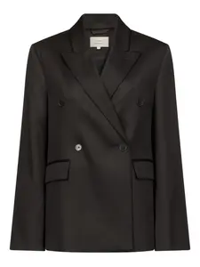 Двубортный блейзер Hornlds с заостренными лацканами Loulou De Saison, черный