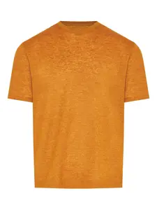 Меланжевая футболка Zegna, оранжевый