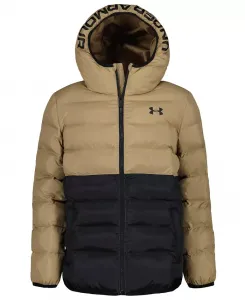 Большие мальчики Pronto Color Block полная молния пуховик Under Armour, черный