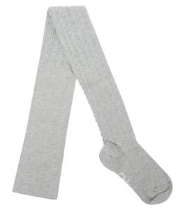 Колготки из смеси хлопка и косой вязки Chloé Kids, Grey Marl Medium