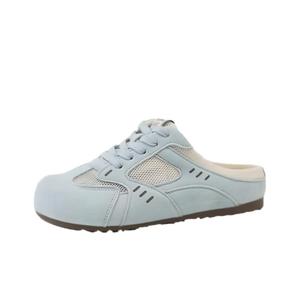 BINGO DUCK Женские противоскользящие тапочки с закрытым носком синие, цвет Blue