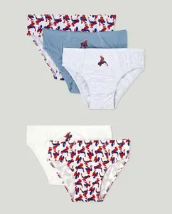 Набор из 5 трусов для мальчика со Спайдерменом Cotton Juice, многоцветный