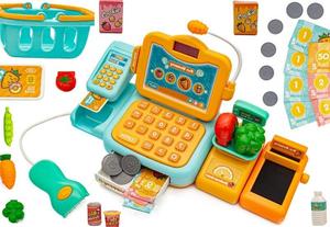 Кассовый аппарат детский Магазин кассовый аппарат Happy 1 Супермаркет Магазин игрушек Игрушечный кассовый аппарат Магазин кассовые аппараты детские DK Investment Group