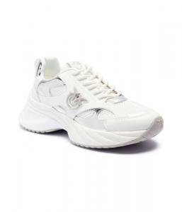 Кроссовки женские Pinko Ариелькомбинированные с логотипом бренда, белый