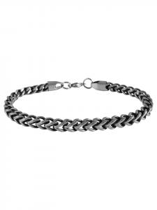 Adeliás Мужской браслет - браслет из нержавеющей стали в виде цепочки, 22 см, серебристый
