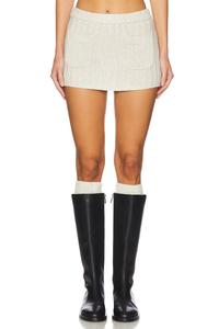 Эштон трикотажная юбка-шорты Frankies Bikinis, бежевый