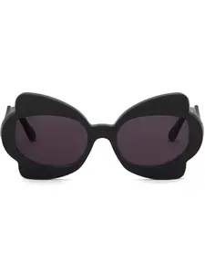 Солнцезащитные очки в массивной оправе Marni, черный