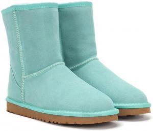 Женские зимние ботинки с мехом, теплые, замшевые, на плоской подошве, с пушистым верхом Nemnlaa, Blue